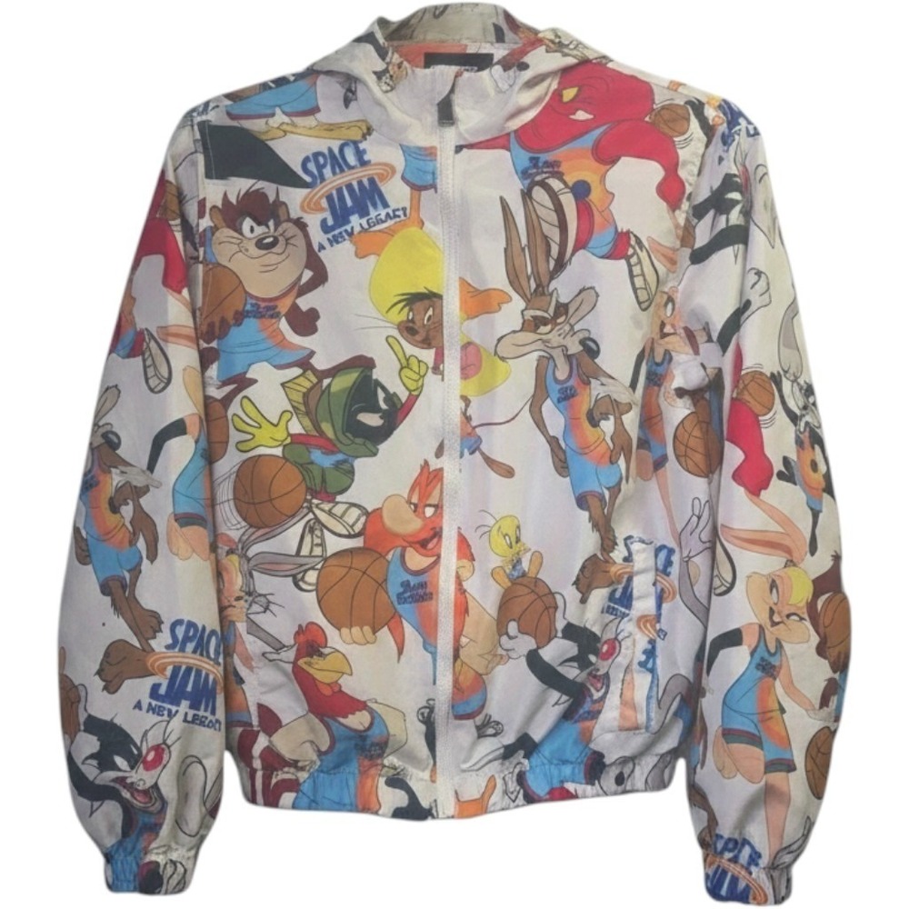 Members Only Windbreaker Jacket Space Jam Looney Tunes Size 14/16